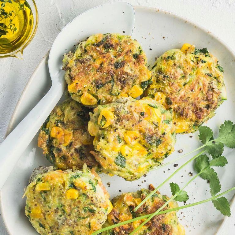 Chia Seed and Zucchini Fritters
