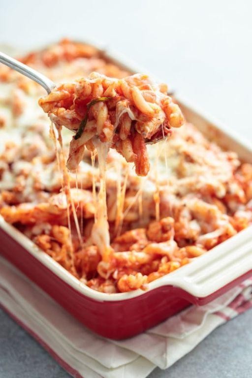 Chicken Parmesan Casserole with Pasta
