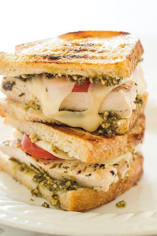 Chicken Pesto Sourdough Melt