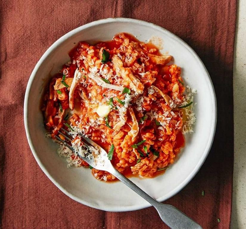 Chicken Tomato and Mushroom Risotto