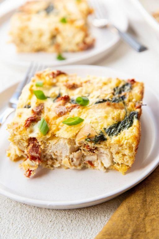 Chicken and Spinach Breakfast Casserole