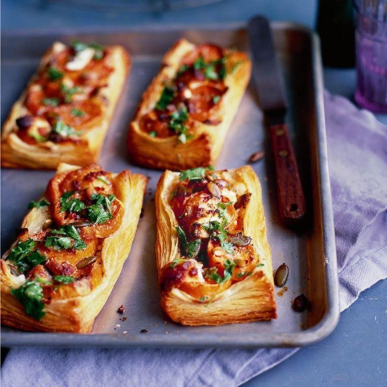 Chicken and Sweet Potato Puff Pastry Galette