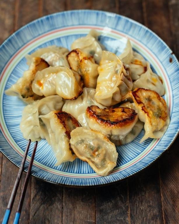 Chinese Pork and Chive Dumplings