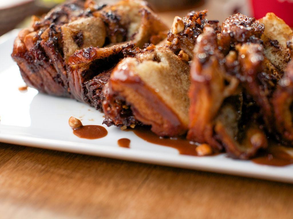 Chocolate Hazelnut Pull Apart Bread