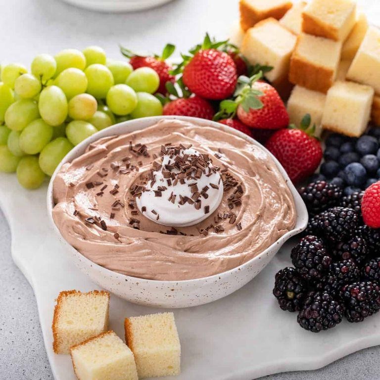 Chocolate Hazelnut Spread Dip with Fruit
