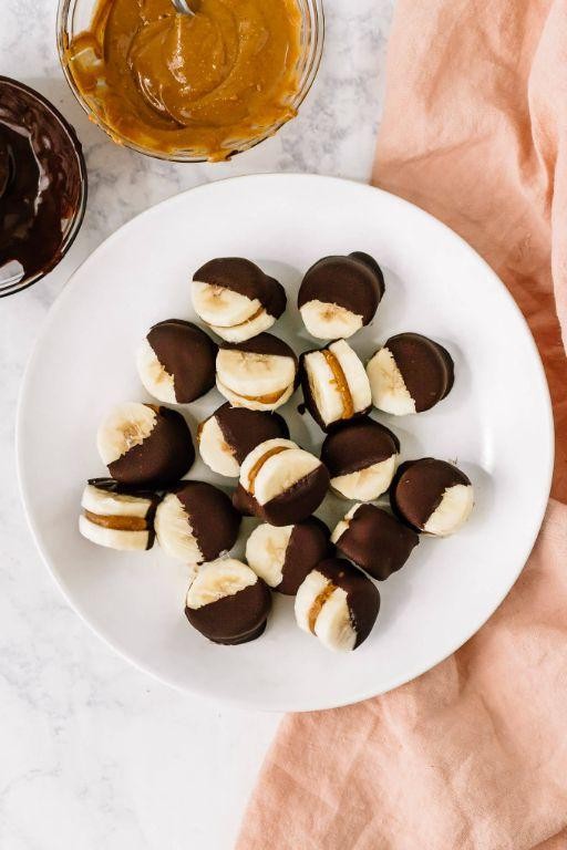 Chocolate Peanut Butter Banana Bites