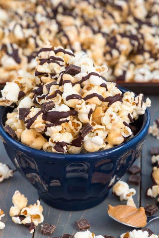 Chocolate Peanut Butter Popcorn
