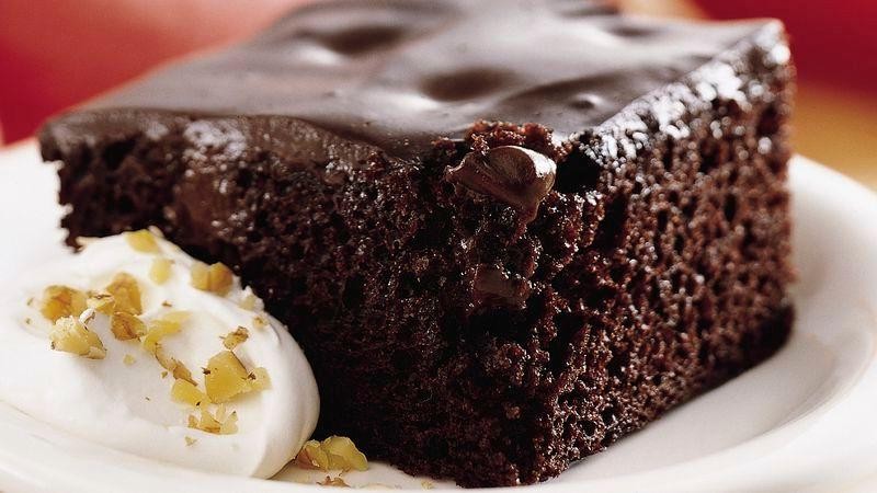Chocolate Pudding Poke Cake