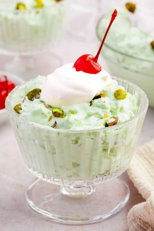 Chocolate Watergate Salad with Pistachio and Cocoa