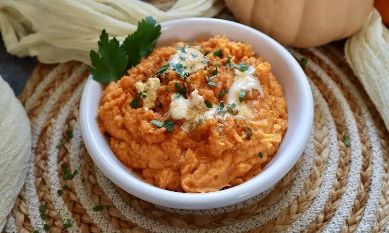 Christmas Spiced Sweet Potato Mash