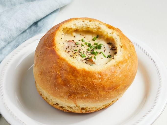Ciabatta Bread Bowls for Creamy Soups