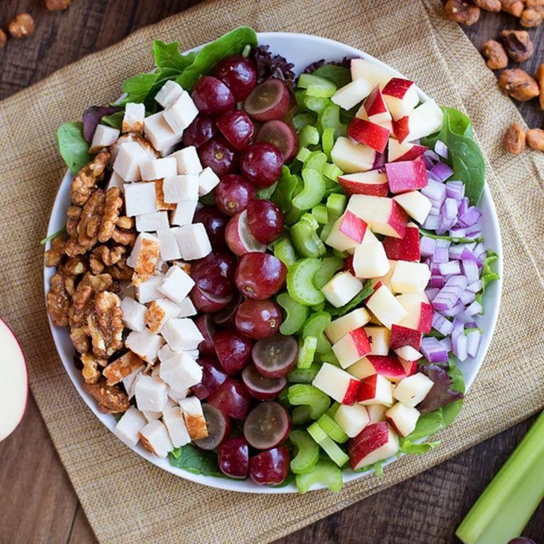 Cinnamon Apple Chicken Salad with Walnuts