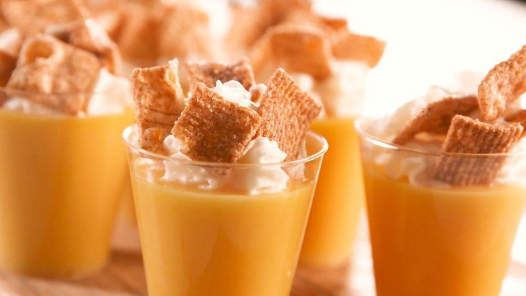 Cinnamon Toast Crunch Pudding Shots