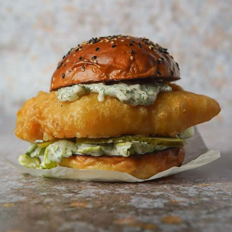 Classic Beer-Battered Fish Sandwich
