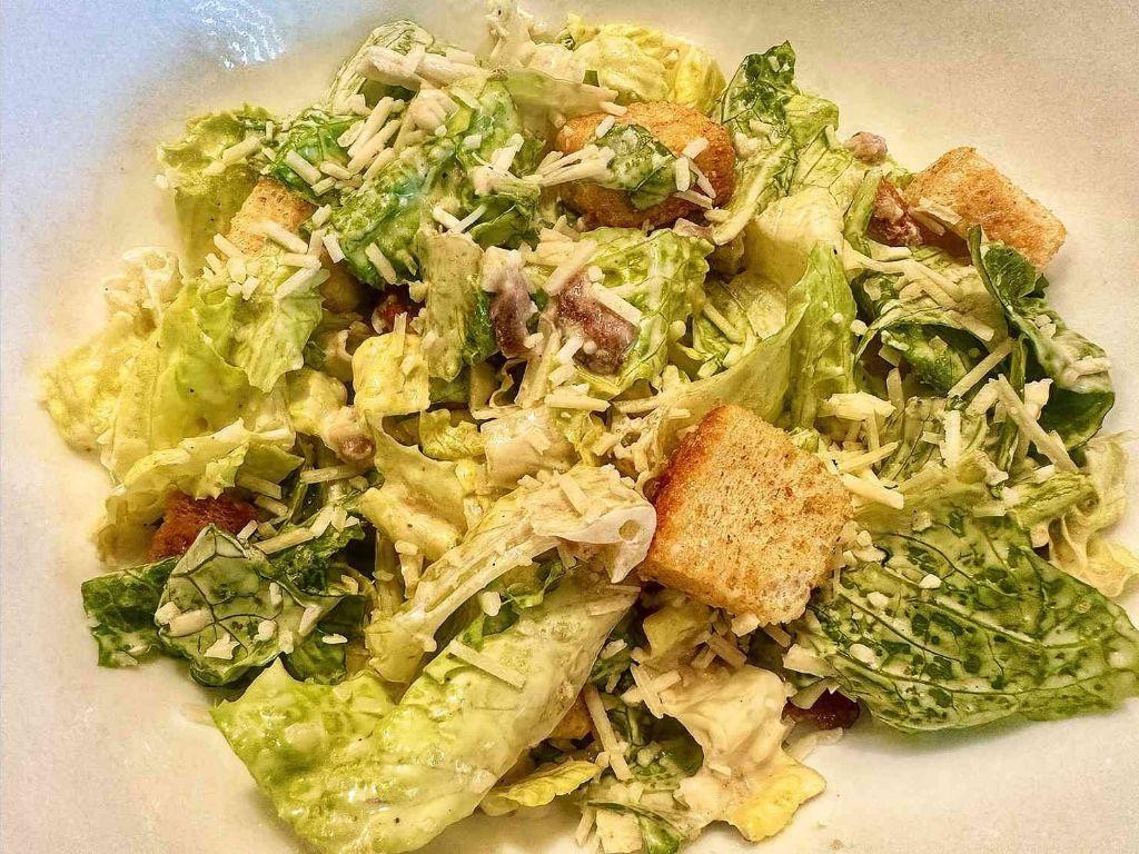 Classic Caesar Salad with Homemade Croutons