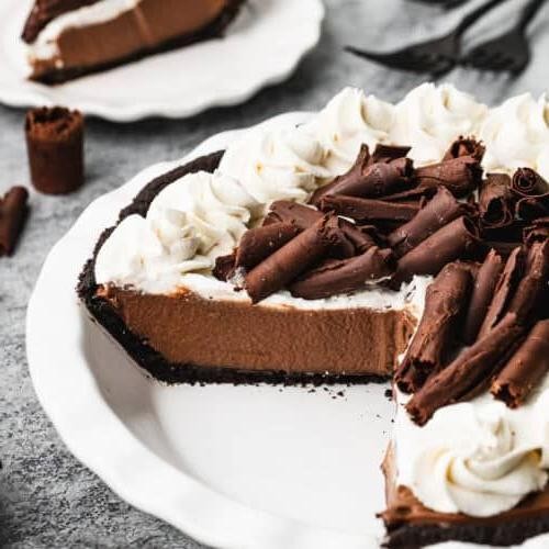 Classic Chocolate Cream Pie with Whipped Topping