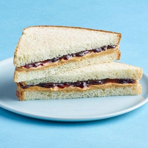 Classic Peanut Butter and Jelly Sandwich