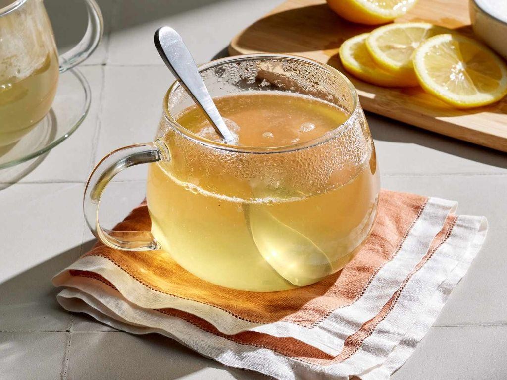 Classic Rust Tea with Honey and Lemon
