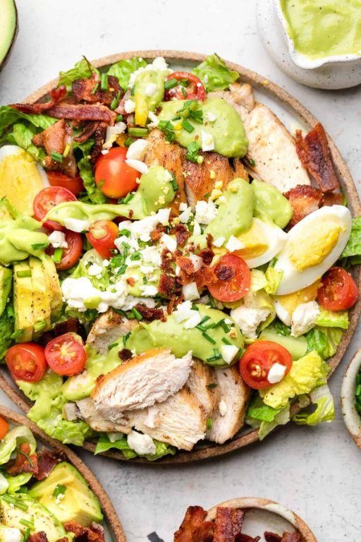 Cobb Salad with Creamy Avocado Dressing