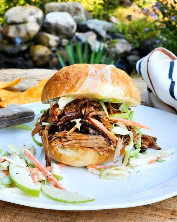 Coca-Cola Pulled Pork with Tangy Mustard Sauce