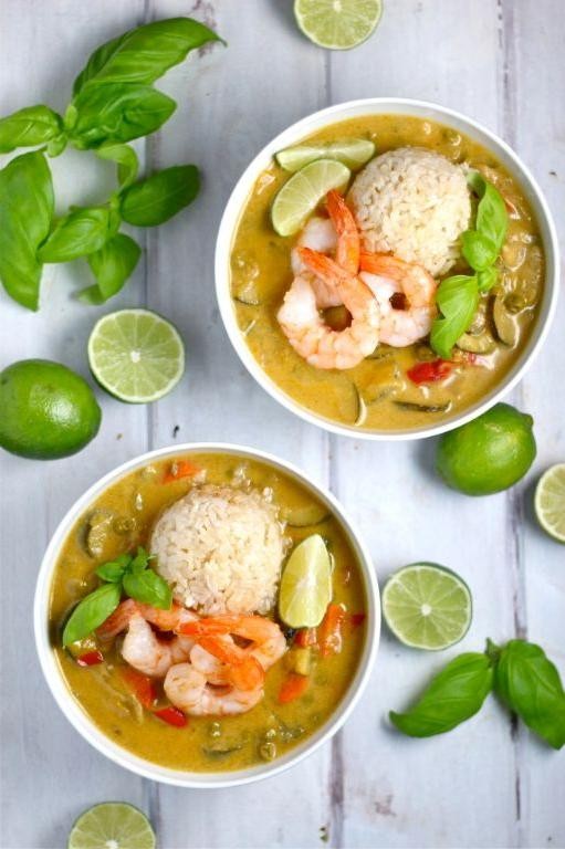 Coconut Lime Shrimp Curry