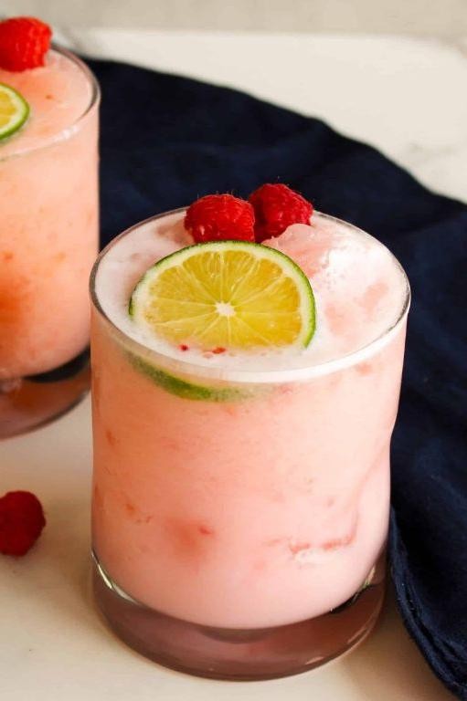 Coconut Raspberry Frozen Margarita