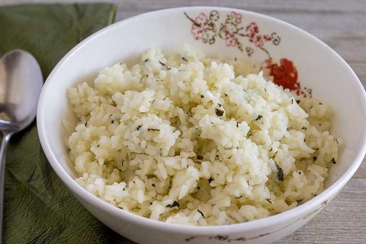 Coconut Rice with Fresh Coconut and Herbs