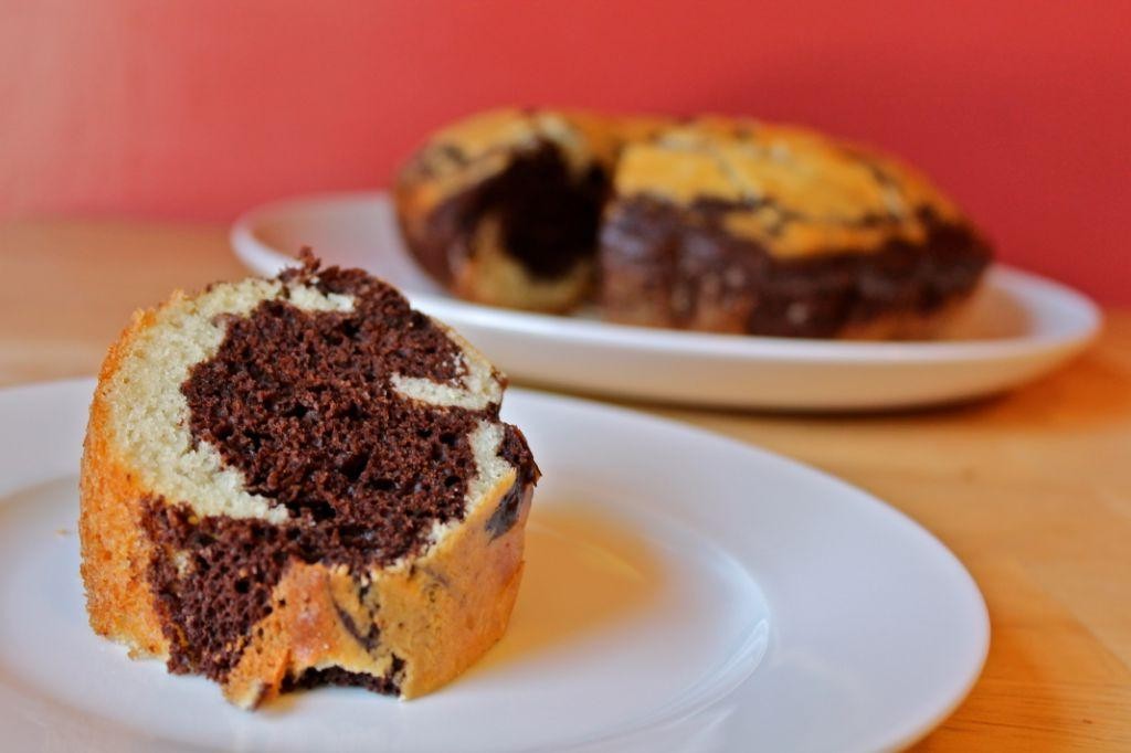 Coconut and Chocolate Marble Cake