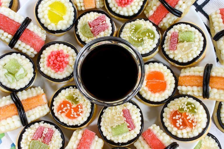 Cookie Dough Sushi Rolls