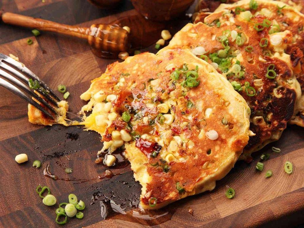 Corn and Bacon Pancakes