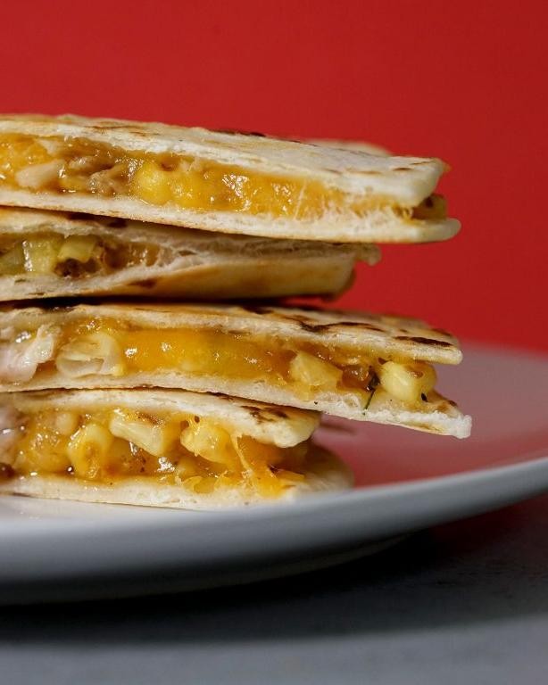 Corn and Chicken Quesadillas