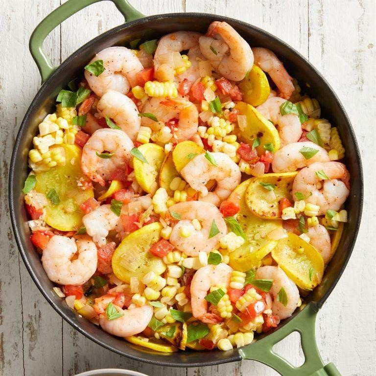Corn and Shrimp Stir Fry