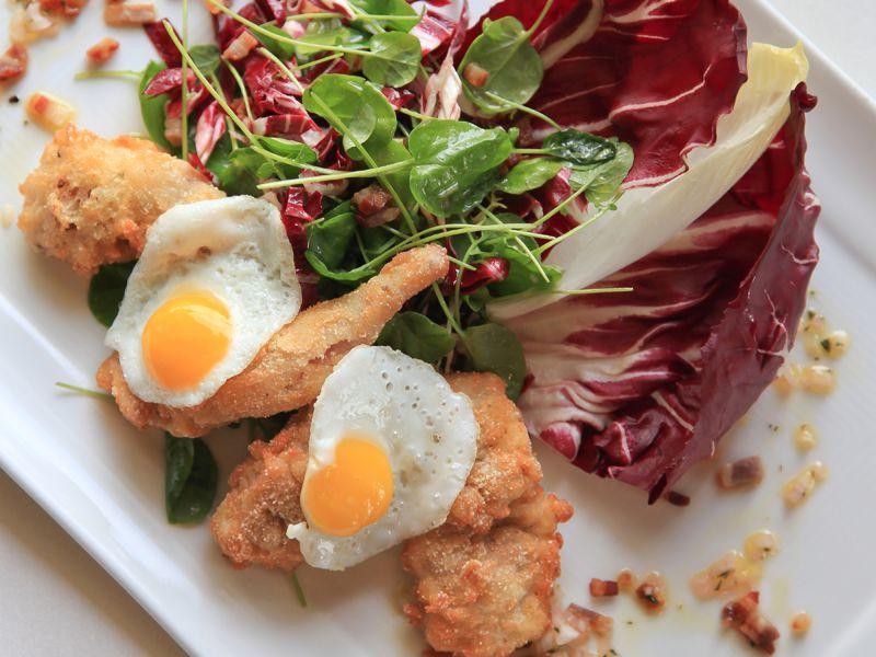 Cornmeal-Crusted Fried Quail with Pepper Jelly