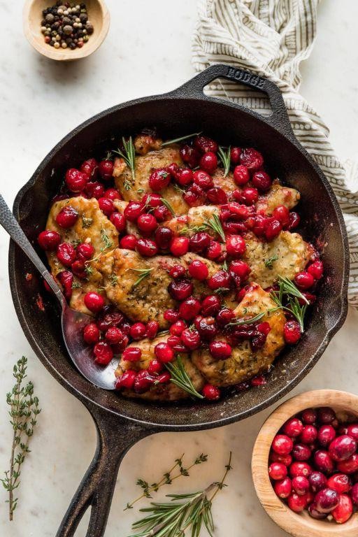 Cranberry Balsamic Chicken Skillet