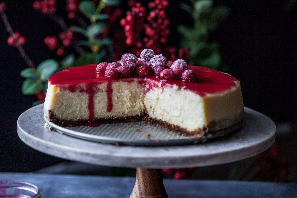 Cranberry Orange Cheesecake