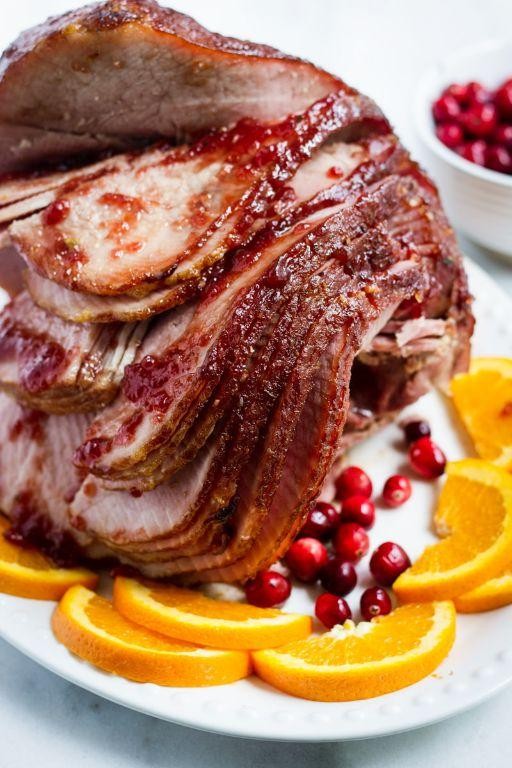 Cranberry Orange Glazed Spiral Ham