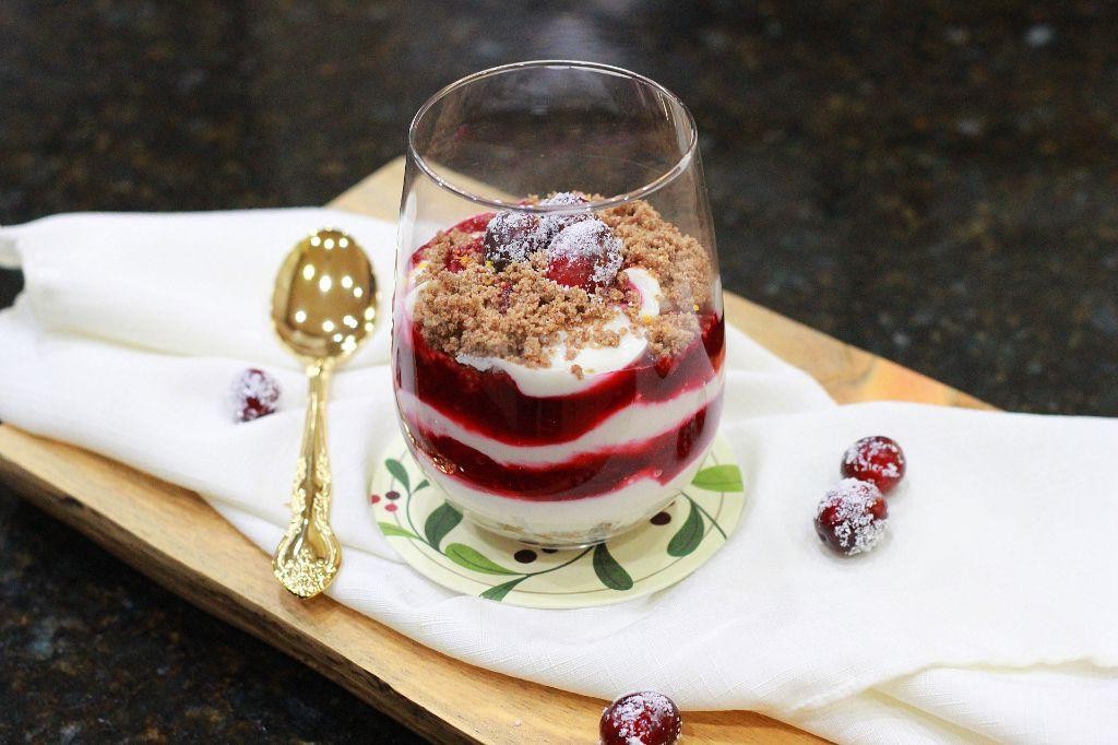 Cranberry Raspberry Parfait