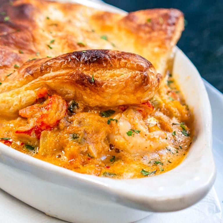 Crawfish and Shrimp Seafood Pie