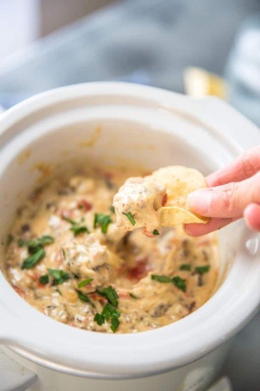 Creamy Cheesy Hanky Panky Dip