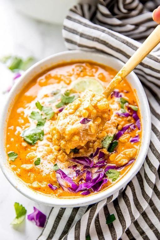 Creamy Dairy-Free Coconut Curry Lentil Soup