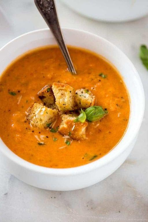 Creamy Gluten-Free Tomato Basil Soup