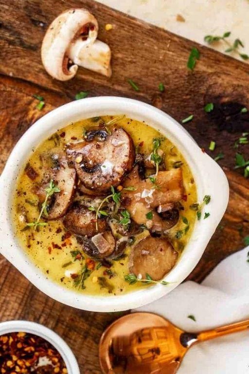 Creamy Keto Beef and Mushroom Soup