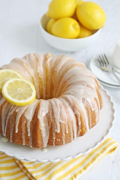 Creamy Lemon Zest Bundt Cake Glaze