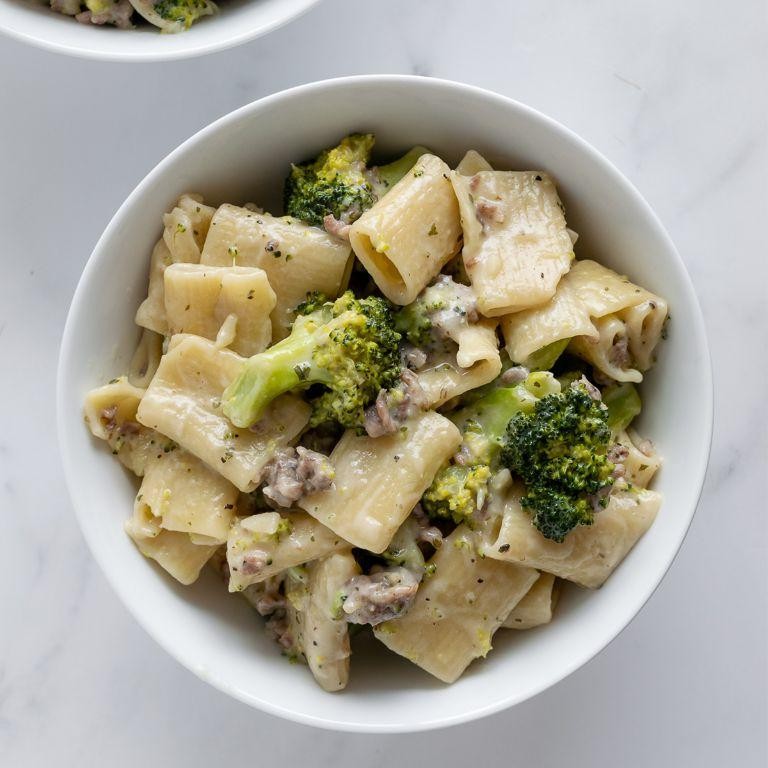 Creamy Sausage and Broccoli Alfredo