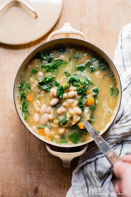 Creamy Vegan Kale and White Bean Soup