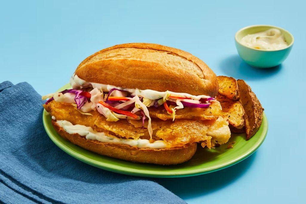 Crispy Cajun Spiced Fish Sandwich