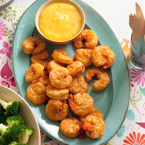 Crispy Fried Shrimp with Mango Salsa
