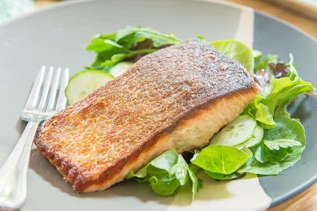 Crispy Skin Pan-Seared Salmon
