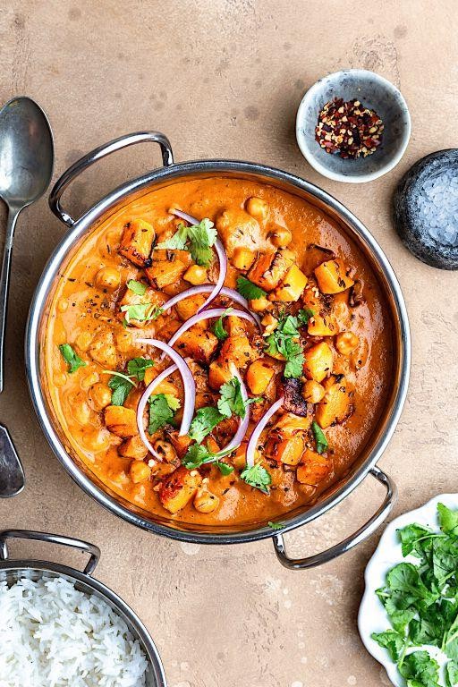 Crookneck Squash and Chickpea Curry