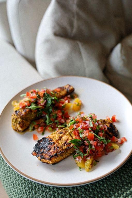 Cuban oregano and citrus marinated fish